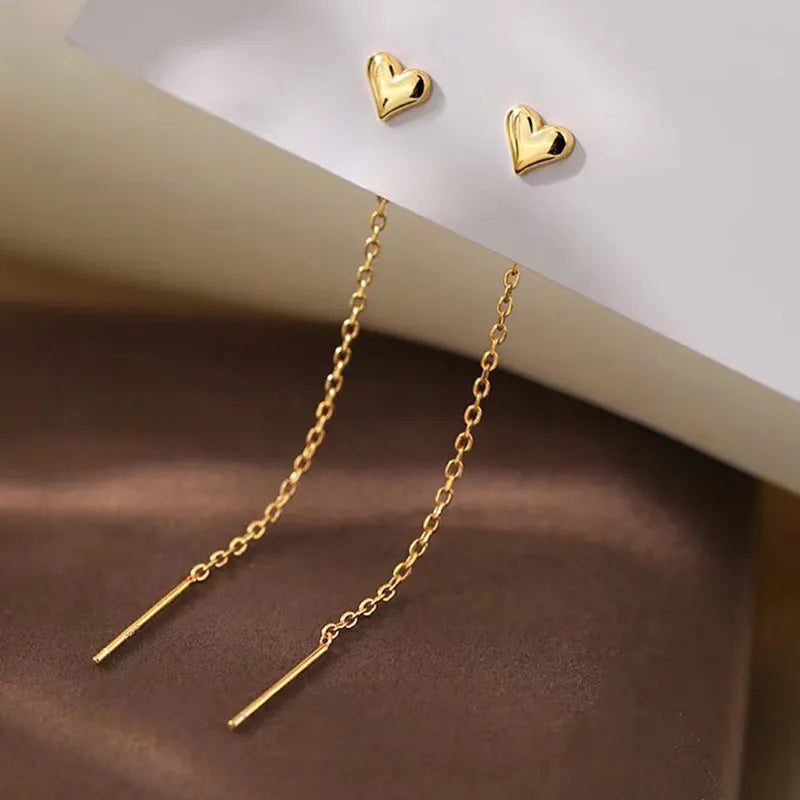 Simple Heart Earrings