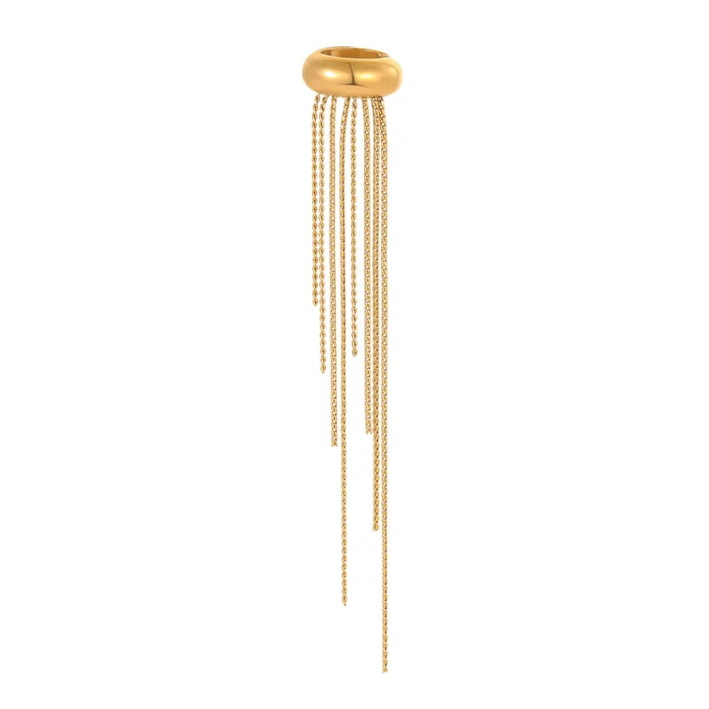 Golden Waterfall earcuff