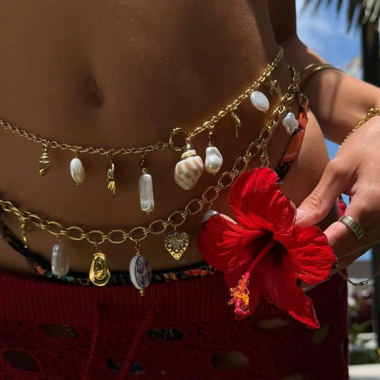 Seashell belly chains