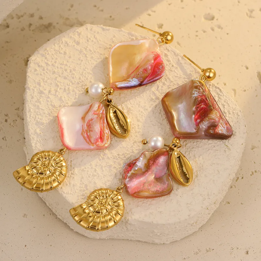 Seashells and summer bells earings