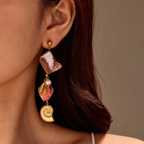 Seashells and summer bells earings